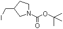 structure of CAS# 479622-36-1, tert-Butyl 3-(iodomethyl)pyrrolidine-1-carboxylate
