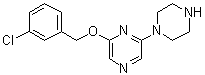 structure of CAS# 479683-64-2, 6'-(3-Chlorobenzyloxy)-3,4,5,6-tetrahydro-2H-[1,2']bipyrazine