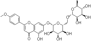 structure of CAS# 480-36-4, 蒙花苷
