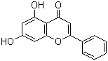 CAS # 480-40-0, Chrysin, 5,7-Dihydroxyflavone, 5,7-Dihydroxy-2-phenyl-4H-benzo[b]pyran-4-one