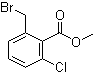 structure of CAS# 482578-63-2, 2-Bromomethyl-6-chlorobenzoic acid methyl ester