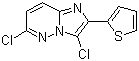 CAS 登录号：483367-56-2, 3,6-二氯-2-(2-噻吩基)咪唑并[1,2-b]哒嗪