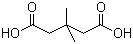 structure of CAS# 4839-46-7, 3,3-Dimethylglutaric acid