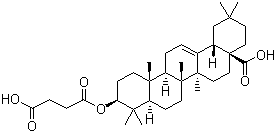 CAS # 4847-30-7, Succinyl oleanolic acid, (3beta)-3-(3-Carboxy-1-oxopropoxy)-olean-12-en-28-oic acid