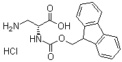 structure of CAS# 487027-89-4, 3-氨基-N-[芴甲氧羰基]-D-丙氨酸单盐酸盐