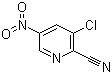 structure of CAS# 488713-30-0, 3-氯-5-硝基-2-吡啶甲腈