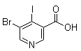 structure of CAS# 491588-98-8, 5-溴-4-碘-3-吡啶羧酸