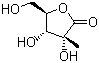 structure of CAS# 492-30-8, 2-C-Methyl-D-ribono-1,4-lactone