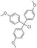 structure of CAS# 49757-42-8, Tris(4-methoxyphenyl)methyl chloride