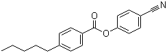 structure of CAS# 49763-64-6, 4-Cyanophenyl 4-pentylbenzoate