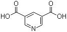 CAS # 499-81-0, 3,5-Pyridinedicarboxylic acid, Pyridine-3,5-dicarboxylic acid, Dinicotinic acid