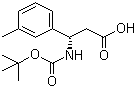 structure of CAS# 499995-75-4, Boc-3-Methyl-D-beta-phenylalanine