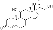 structure of CAS# 50-23-7, Hydrocortisone