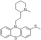 structure of CAS# 50-52-2, Thioridazine