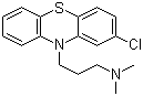 structure of CAS# 50-53-3, Chlorpromazine