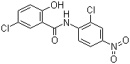CAS 登录号：50-65-7, 氯硝柳胺, 2',5-二氯-4'-硝基水杨酸酰替苯胺, 4'-硝基-2',5-二氯水杨酰苯胺