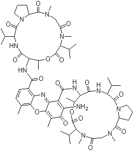 structure of CAS# 50-76-0, 放线菌素 D
