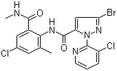 structure of CAS# 500008-45-7, 3-溴-N-[4-氯-2-甲基-6-[(甲氨基甲酰基)苯]-1-(3-氯吡啶-2-基)-1H-吡唑-5-甲酰胺