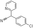 structure of CAS# 5005-37-8, 2-(4-Chlorophenyl)-2-(pyridin-2-yl)acetonitrile
