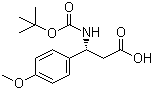 structure of CAS# 500788-87-4, (R)-Boc-4-甲氧基-beta-苯丙氨酸