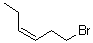 CAS # 5009-31-4, (Z)-1-Bromo-3-hexene, Z-1-Bromohex-3-ene, cis-1-Bromo-3-hexene, cis-3-Hexenyl bromide