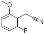 structure of CAS# 500912-18-5, 2-Fluoro-6-methoxybenzeneacetonitrile