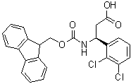 structure of CAS# 501015-35-6, (betaS)-2,3-二氯-beta-[[(9H-芴-9-基甲氧基)羰基]氨基]苯丙酸