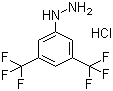 structure of CAS# 502496-23-3, 3,5-Bis(trifluoromethyl)phenylhydrazine hydrochloride