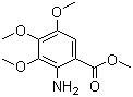 structure of CAS# 5035-82-5, Methyl 2-amino-3,4,5-trimethoxybenzoate