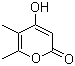 structure of CAS# 50405-45-3, 4-Hydroxy-5,6-dimethylpyran-2-one