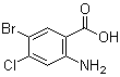 structure of CAS# 50419-88-0, 2-氨基-5-溴-4-氯苯甲酸