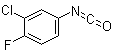 structure of CAS# 50529-33-4, 3-Chloro-4-fluorophenyl isocyanate