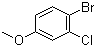 structure of CAS# 50638-46-5, 4-Bromo-3-chloroanisole