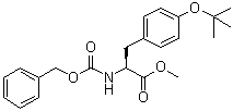 structure of CAS# 5068-29-1, O-(1,1-Dimethylethyl)-N-[(phenylmethoxy)carbonyl]-L-tyrosine methyl ester