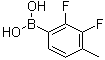 structure of CAS# 508235-16-3, (2,3-Difluoro-4-methylphenyl)boronic acid