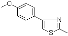 structure of CAS# 50834-78-1, 4-(4-甲氧基苯基)-2-甲基噻唑