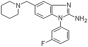 CAS # 509093-98-5, 1-(3-Fluorophenyl)-5-[(piperidin-1-yl)methyl]-1H-benzimidazol-2-amine