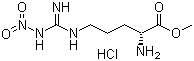 structure of CAS# 50912-92-0, N5-[Imino(nitroamino)methyl]-D-ornithine methyl ester hydrochloride