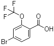 structure of CAS# 509142-48-7, 4-溴-2-(三氟甲氧基)苯甲酸
