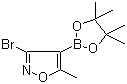 CAS # 509152-20-9, 3-Bromo-5-methylisoxazole-4-boronic acid pinacol ester, 3-Bromo-5-methyl-4-(4,4,5,5-tetramethyl-1,3,2-dioxaborolan-2-yl)isoxazole