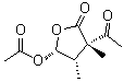 CAS # 510-18-9, Acetomycin, (-)-Acetomycin, NSC 350598, (3S,4S,5R)-3-Acetyl-5-(acetyloxy)dihydro-3,4-dimethyl-2(3H)-furanone
