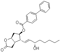 CAS # 51014-26-7, [1,1'-Biphenyl]-4-carboxylic acid (3aR,4R,5R,6aS)-hexahydro-4-[(1E,3S)-3-hydroxy-1-octen-1-yl]-2-oxo-2H-cyclopenta[b]furan-5-yl ester