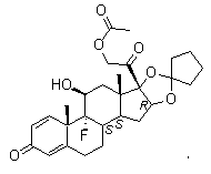 structure of CAS# 51022-69-6, Amcinonide