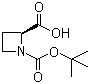 structure of CAS# 51077-14-6, 1-Boc-L-azetidine-2-carboxylic acid