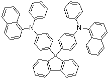 structure of CAS# 510775-24-3, N,N'-(9H-芴-9-亚基二-4,1-亚苯基)二[N-苯基-1-萘胺]