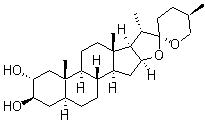 CAS # 511-96-6, Gitogenin, NSC 147752, (2alpha,3beta,5alpha,25R)-Spirostan-2,3-diol, Digin, 2alpha-Hydroxytigogenin
