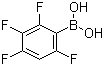 structure of CAS# 511295-00-4, 2,3,4,6-四氟苯硼酸
