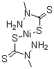 CAS 登录号：51154-71-3, 1-甲基肼二硫代甲酸镍络合物