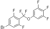 structure of CAS# 511540-64-0, 5-[(4-Bromo-2,6-difluorophenyl)difluoromethoxy]-1,2,3-trifluorobenzene