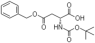 structure of CAS# 51186-58-4, 叔丁氧羰基-D-天冬氨酸 4-苄酯